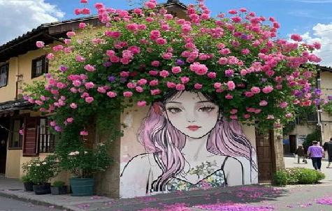 洞口怎么设计网红打卡墙绘