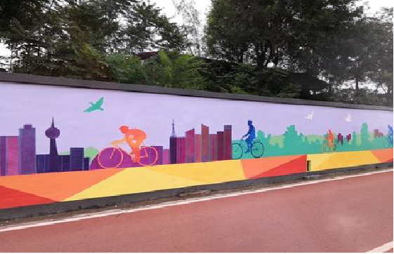 洞口墙体彩绘-围墙