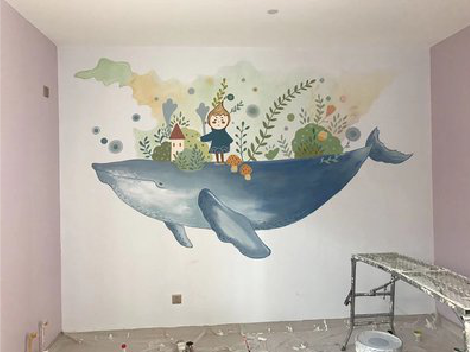 洞口手绘墙的特点及优势。