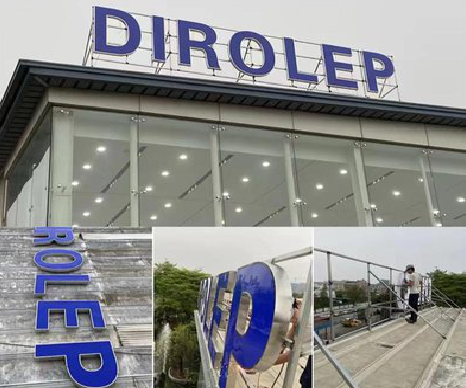 洞口楼顶发光字安装的注意事项。